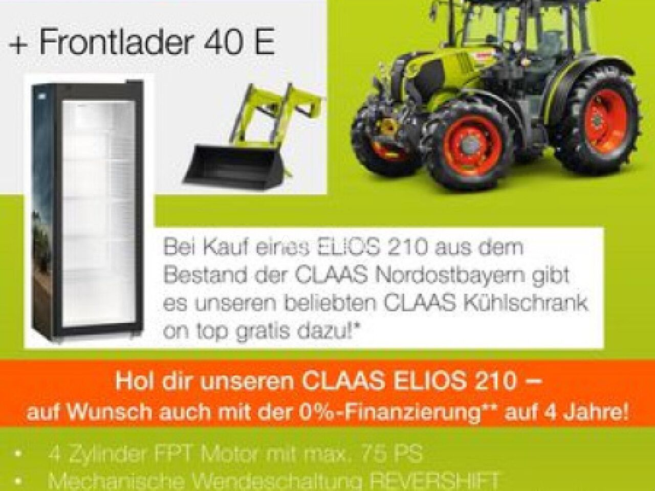новый трактор колесный Claas ELIOS 210 CLASSIC