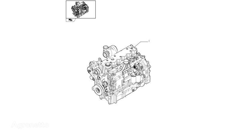 двигатель 87542024 для трактора колесного New Holland T6090